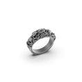 Load image into Gallery viewer, Gothic Ring, Engagement Band, Skull Wedding Ring, Skull Band, Gothic Jewelry, Punk Ring, Skull Engagement, Skull Ring Men, Skull Ring Women
