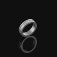 Load image into Gallery viewer, Engravable Silver Arrowhead Band - Customizable Arrow Ring, Personalized Jewelry, Unique Gift for Him/Her Polished Finish
