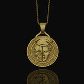 Silver Memento Mori Pendant - Reminder of Mortality Necklace, Philosophical Jewelry, Thoughtful Gift, Birthday Gift