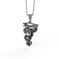 Load image into Gallery viewer, Eden Serpent Necklace - Adam and Eve Snake Pendant, Biblical Forbidden Fruit Jewelry, Spiritual Gift
