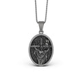 Bild in Galerie-Betrachter laden, Silver Jesus Crucifixion Necklace - Christian Cross Pendant, Religious Savior Jewelry, Faith Gift
