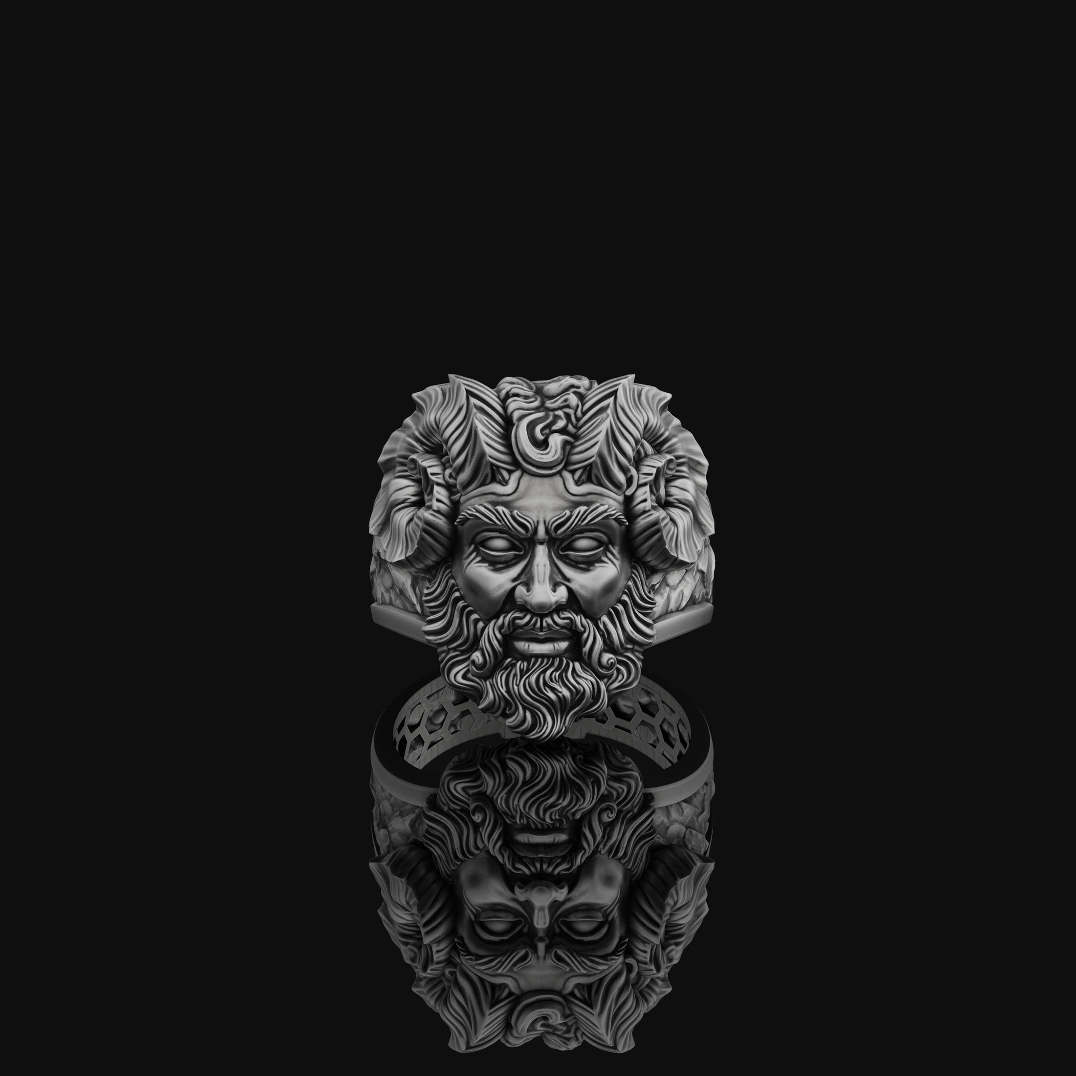 Czernobog Ring - Slavic God of Darkness Jewelry, Mythological Symbol, Unique Pagan Gift, Chernobog Jewelry