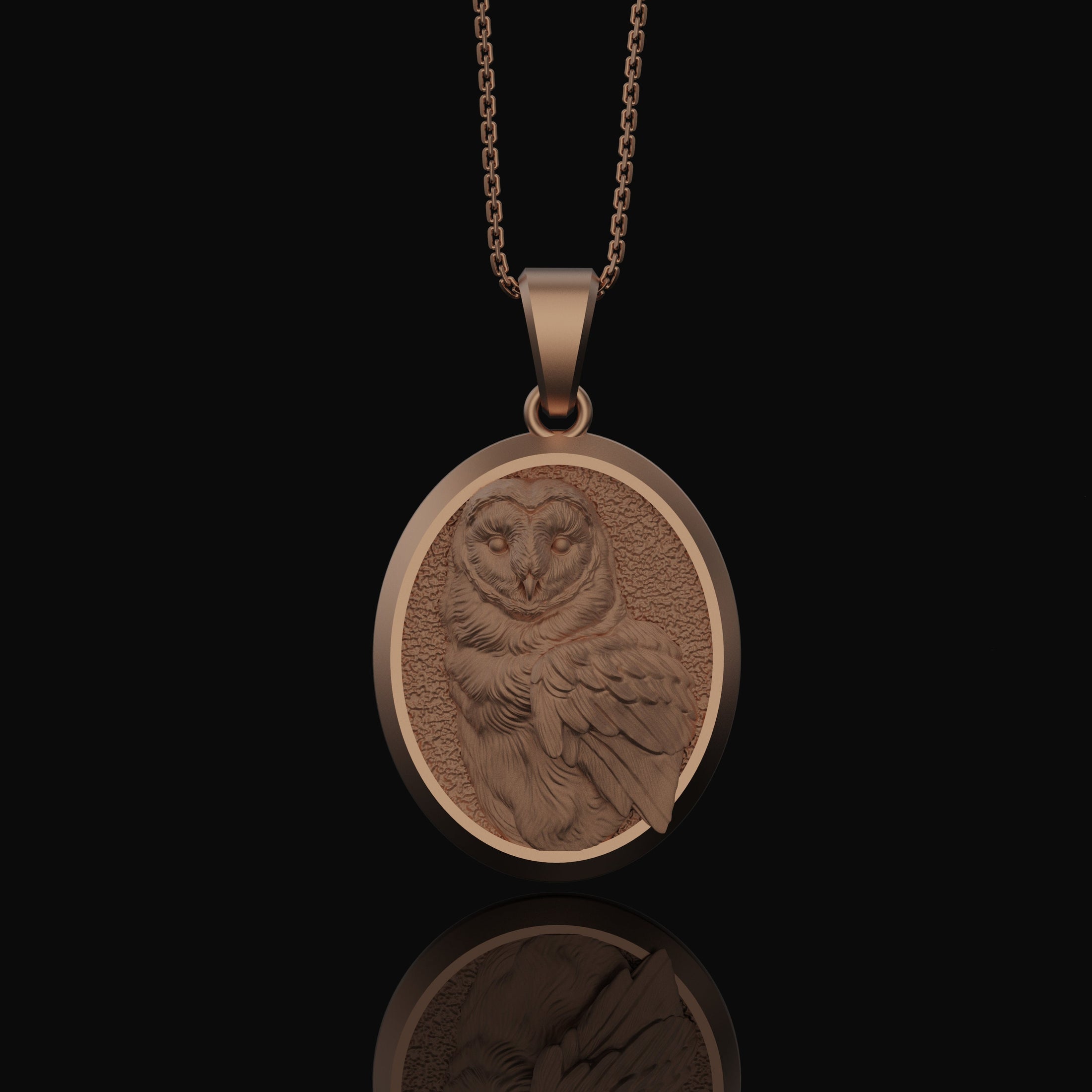 Personalized Silver Owl Pendant - Custom Engraved Owl Necklace, Handcrafted Bird Jewelry, Unique Gift