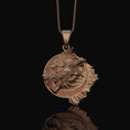Bild in Galerie-Betrachter laden, Silver Fenrir Pendant - Norse Wolf Necklace, Viking Mythology Jewelry, Celtic Wolf Charm, Unique Gift
