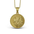 Load image into Gallery viewer, Gold Lion of Judah Necklace, Christmas Gift, Lion Head, 14k Gold Necklace, Hiphop Necklace, Lion Charm, Gift For Son, Christmas Gift

