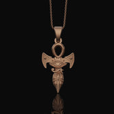 Silver Ankh Pendant - Key of Life Necklace, Egyptian Ankh Jewelry, Spiritual Symbol Charm, Gift Idea