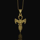 Silver Ankh Pendant - Key of Life Necklace, Egyptian Ankh Jewelry, Spiritual Symbol Charm, Gift Idea