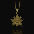 Load image into Gallery viewer, Silver Eye of Providence Charm - Two-Style Pyramid Pendant, Masonic Illuminati Jewelry, Mystical Gift
