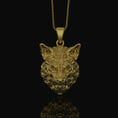 Load image into Gallery viewer, Carved Wolf Head Pendant - Handcrafted Wolf Necklace, Detailed Animal Carving, Nature Inspired Jewelry
