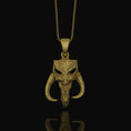 Load image into Gallery viewer, Silver Mythosaur Skull Necklace - Star Wars Mandalorian Pendant, Geek Culture Jewelry, Fan Gift, Sci-Fi Lover Jewelry
