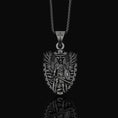 Load image into Gallery viewer, Silver Archangel Michael Pendant - Protector Saint Necklace, Christian Guardian Angel Jewelry, Spiritual Gift
