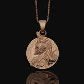 Silver Viking Warrior Necklace - Personalized Norse Pendant, Men's Viking Jewelry, Custom Warrior Gift