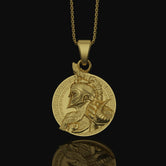 Silver Viking Warrior Necklace - Personalized Norse Pendant, Men's Viking Jewelry, Custom Warrior Gift