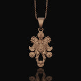 Silver Assyrian Mythical Beast Pendant - Ancient Civilization Necklace, Assyrian Lamassu Jewelry, Mythological Gift