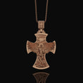 Bild in Galerie-Betrachter laden, Silver Saint Michael Necklace - Archangel Michael Pendant, Protector Saint Jewelry, Spiritual Gift, Christian Gift
