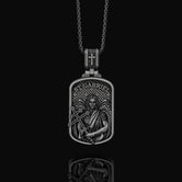 Silver Saint Gabriel Necklace - Archangel Gabriel Pendant, Angelic Messenger Jewelry, Christian Gift