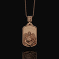 Load image into Gallery viewer, Silver Saint Raphael Pendant - Archangel Raphael Necklace, Healing Angel Jewelry, Christian Spiritual Gift

