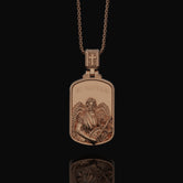 Silver Saint Raphael Pendant - Archangel Raphael Necklace, Healing Angel Jewelry, Christian Spiritual Gift