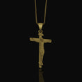 Bild in Galerie-Betrachter laden, Silver INRI Crucifixion Necklace - Jesus on Cross Pendant, Christian Religious Jewelry, Faith Symbol
