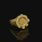 Silver Compass Ring - Adjustable Navigational Ring, Traveler's Jewelry, Explorer Gift, Directional Motif