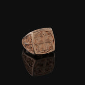 Silver Cross Ring - Crusader Cross Jewelry, Christian Symbol Ring, Religious Gift, Faith-Based Accessory