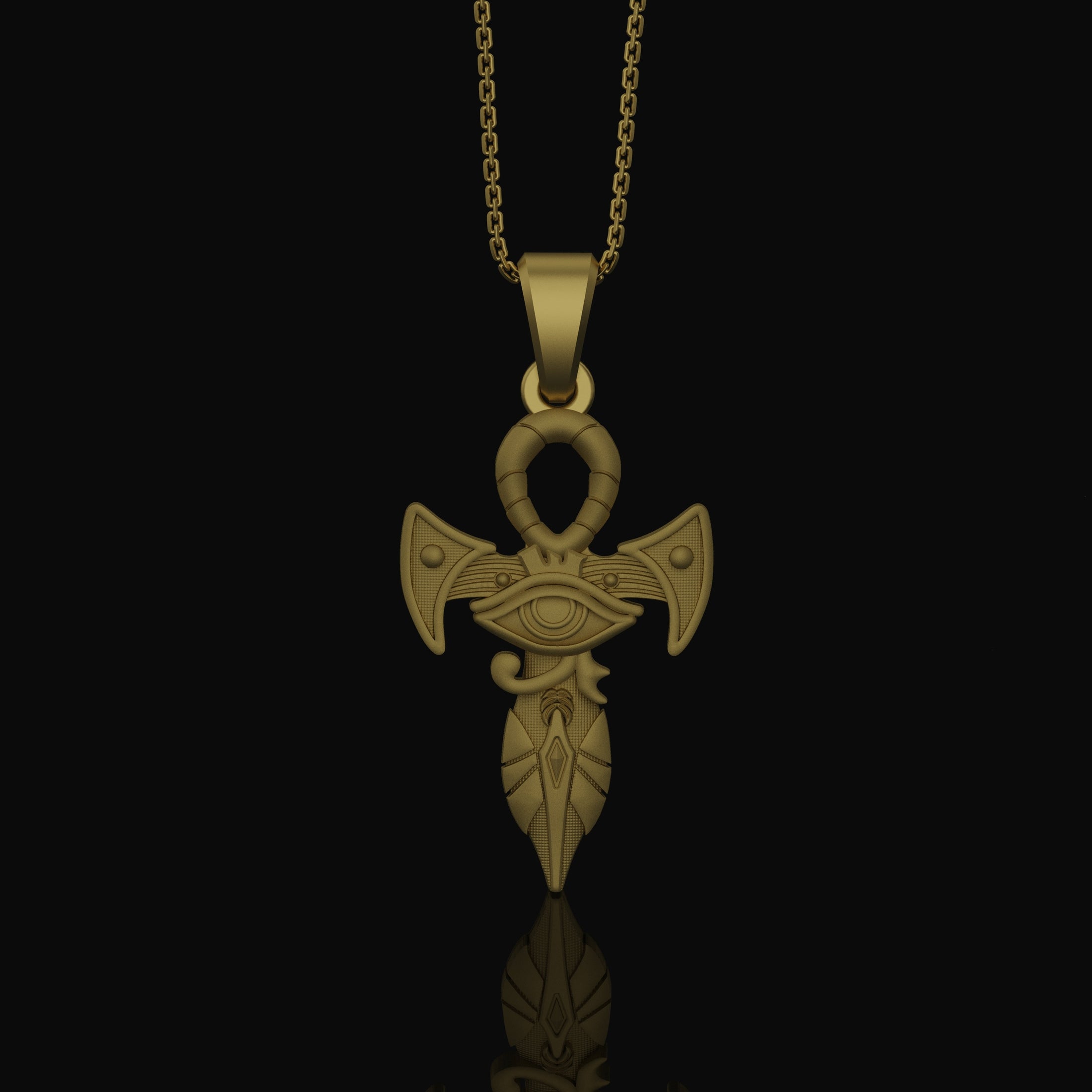 Silver Ankh Pendant - Key of Life Necklace, Egyptian Ankh Jewelry, Spiritual Symbol Charm, Gift Idea