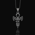 Load image into Gallery viewer, Silver Ankh Pendant - Key of Life Necklace, Egyptian Ankh Jewelry, Spiritual Symbol Charm, Gift Idea
