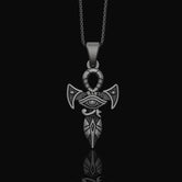 Silver Ankh Pendant - Key of Life Necklace, Egyptian Ankh Jewelry, Spiritual Symbol Charm, Gift Idea