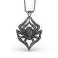 Load image into Gallery viewer, Silver Tarantula Pendant - Arachnid Charm, Spider Lover Jewelry, Unique Tarantula Necklace, Gift Idea
