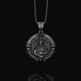 Silver Saint Uriel Pendant - Archangel Uriel Necklace, Guardian Angel Jewelry, Spiritual Christian Gift