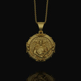 Silver Saint Uriel Pendant - Archangel Uriel Necklace, Guardian Angel Jewelry, Spiritual Christian Gift