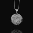 Load image into Gallery viewer, Silver Saint Uriel Pendant - Archangel Uriel Necklace, Guardian Angel Jewelry, Spiritual Christian Gift
