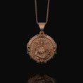 Bild in Galerie-Betrachter laden, Silver Saint Raphael Pendant - Archangel Raphael Necklace, Healing Angel Jewelry, Christian Spiritual Gift
