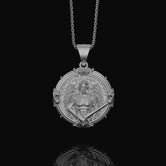 Silver Saint Michael Pendant - Archangel Michael Necklace, Protector Angel Jewelry, Christian Spiritual Gift