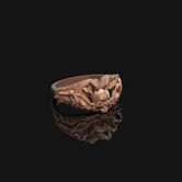 Silver Skull Gothic Ring - Biker Jewelry, Motorcyclist Gift, Edgy Skull Ring for Men