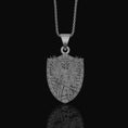 Bild in Galerie-Betrachter laden, Silver Archangel Michael Pendant - Protector Saint Necklace, Christian Guardian Angel Jewelry, Spiritual Gift
