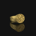 Bild in Galerie-Betrachter laden, Silver Wolf and Dragon Ring - Ice and Fire Themed Jewelry, Fantasy Men's Ring, Unique Mythical Gift
