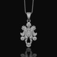 Bild in Galerie-Betrachter laden, Silver Assyrian Mythical Beast Pendant - Ancient Civilization Necklace, Assyrian Lamassu Jewelry, Mythological Gift
