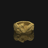 Silver Phoenix Bird Band - Rebirth Jewelry, Best Wedding Gift for Her, Elegant Symbol of Renewal