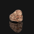 Load image into Gallery viewer, Silver Masonic Skull Ring - Engraved Freemason Jewelry, Gothic Men's Ring, Unique Masonic Gift
