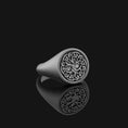 Load image into Gallery viewer, Silver Yggdrasil Ring - Norse Mythology Jewelry, Tree of Life Ring, Viking Symbol, Unique Spiritual Gift
