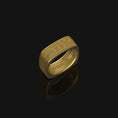 Load image into Gallery viewer, Silver Architectural Motif Band - Unique Wedding Ring, Elegant Design, Symbolic Jewelry, Perfect Bridal Gift
