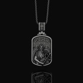 Silver Saint Raphael Pendant - Archangel Raphael Necklace, Healing Angel Jewelry, Christian Spiritual Gift