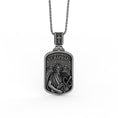 Load image into Gallery viewer, Silver Saint Raphael Pendant - Archangel Raphael Necklace, Healing Angel Jewelry, Christian Spiritual Gift
