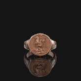 Silver St. George and the Dragon Ring - Medieval Knight Jewelry, Christian Symbol, Unique Men's Ring, Heroic Gift