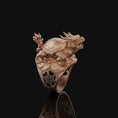 Load image into Gallery viewer, Silver Dragon Turtle Ring - Mythical Creature Jewelry, Eastern Symbolism Ring, Unique Gift for Fantasy Lovers
