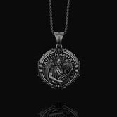 Silver Saint Raphael Pendant - Archangel Raphael Necklace, Healing Angel Jewelry, Christian Spiritual Gift