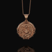 Silver Saint Gabriel Pendant - Archangel Gabriel Necklace, Messenger Angel Jewelry, Christian Spiritual Gift