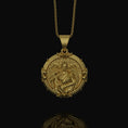 Load image into Gallery viewer, Silver Saint Gabriel Pendant - Archangel Gabriel Necklace, Messenger Angel Jewelry, Christian Spiritual Gift
