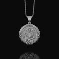 Load image into Gallery viewer, Silver Saint Gabriel Pendant - Archangel Gabriel Necklace, Messenger Angel Jewelry, Christian Spiritual Gift
